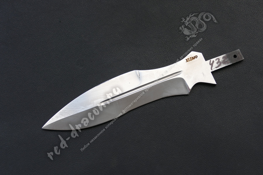 Клинок кованный для ножа Х12МФ "DAS432"